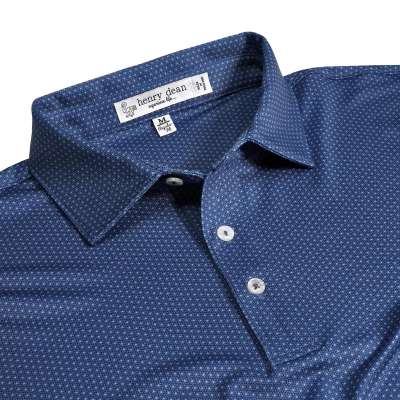 Spinner Geo Print Performance Knit Polo